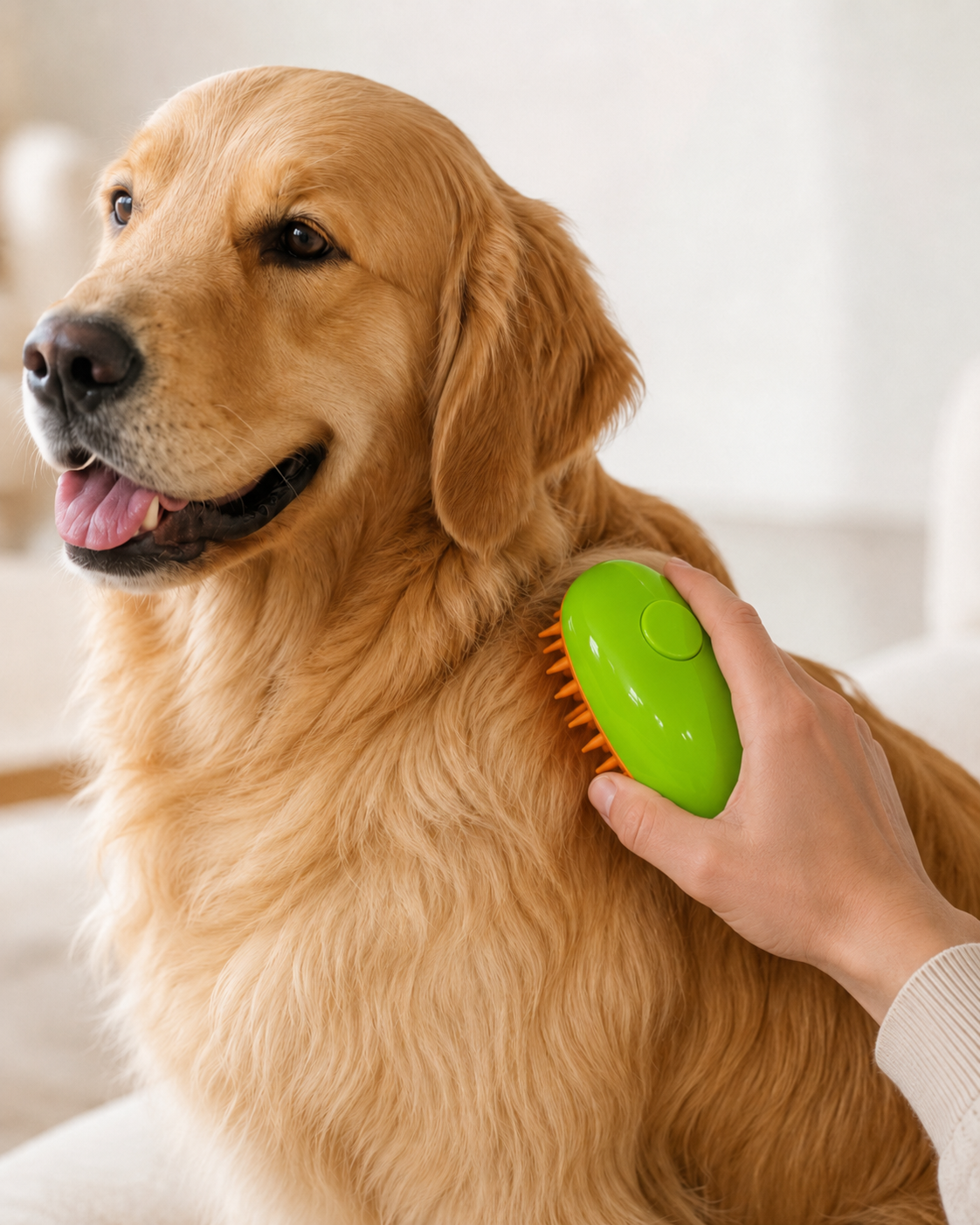 Cepillo a Vapor para Perros 3 en 1 | Recargable USB | 4Patitas